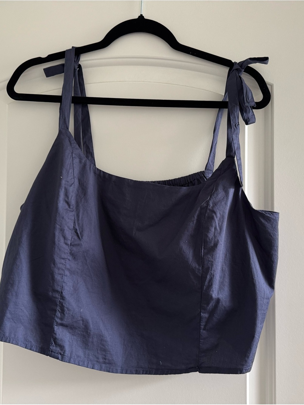 Old Navy Navy Blue Tie-Shoulder Cami